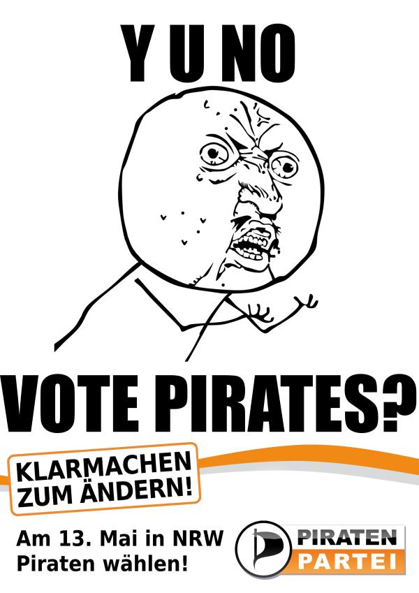 Y U NO VOTE PIRATES? NRW12